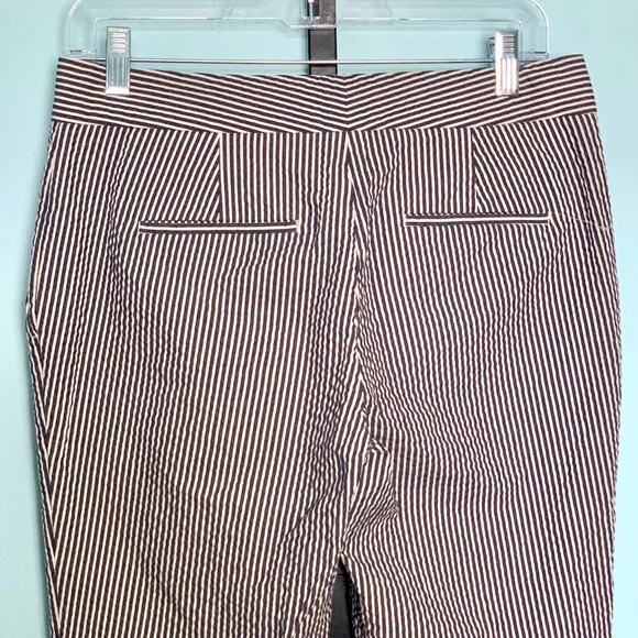 Ann Taylor Seersucker Devin Fit Ankle Pant Size 2 - Picture 6 of 7